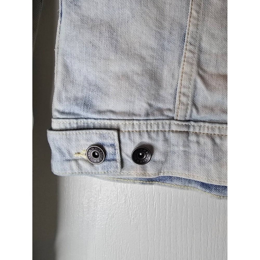 Big Star Light Blue Acid Wash Denim Jacket - Picture 4 of 5